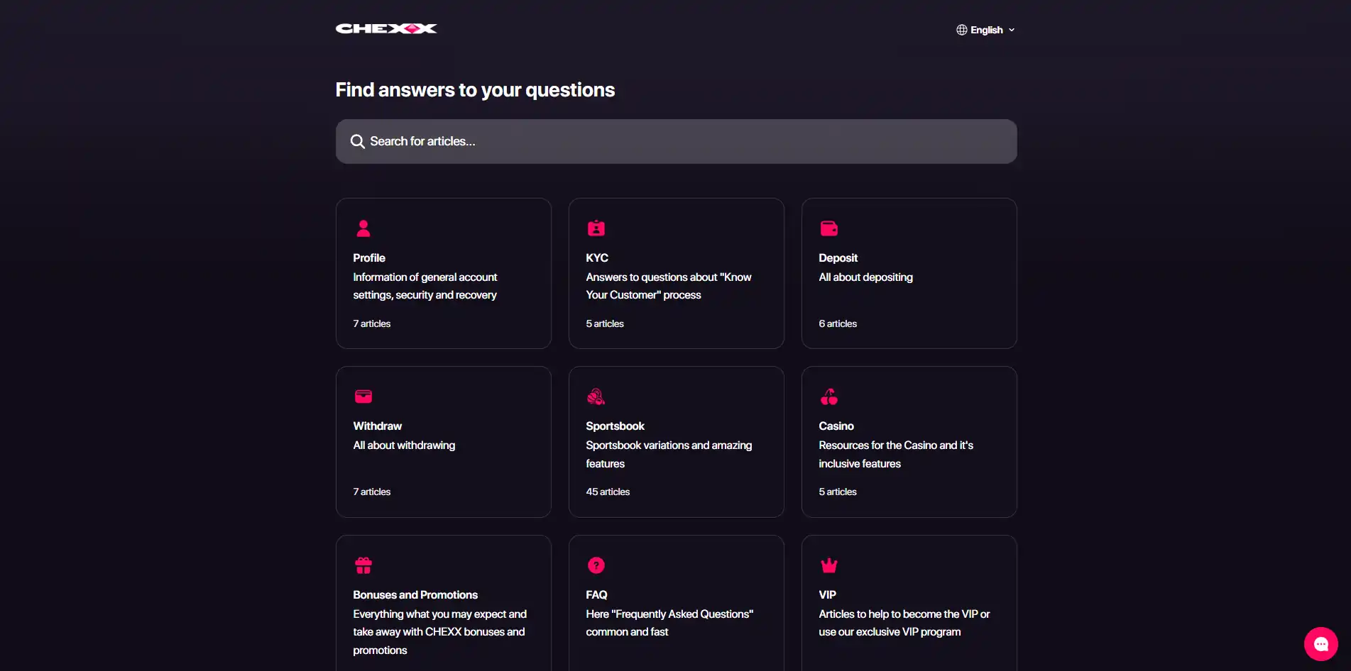 CHEXX cashier s výberom kryptomeny a blockchain siete pre vklad